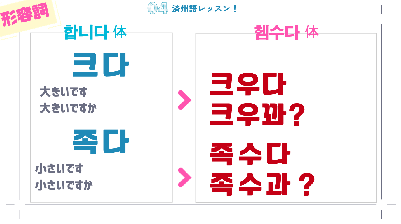 ハムニダ体_形容詞